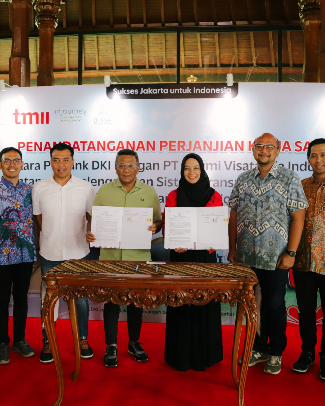 Sinergi Bank DKI dan Bhiva Dukung Sistem Transaksi Elektronik dan Sistem Tiket di TMII